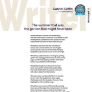ArtAscent Gardens exhibition Gold Writer