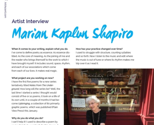 Artist Interview with Marian Kaplun Shapiro