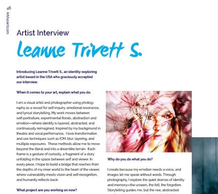 Artist interview with Leanne Trivett S.
