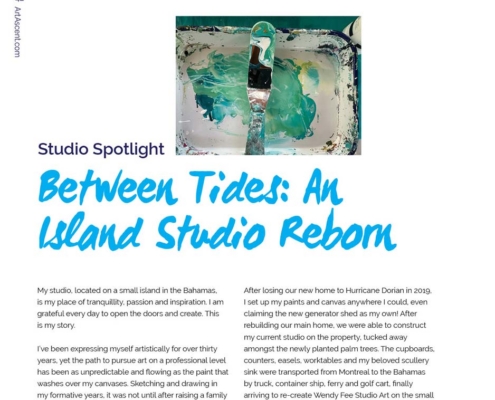 Wendy Fee's Studio Spotlight in the ArtAscent 2026 Children issue.