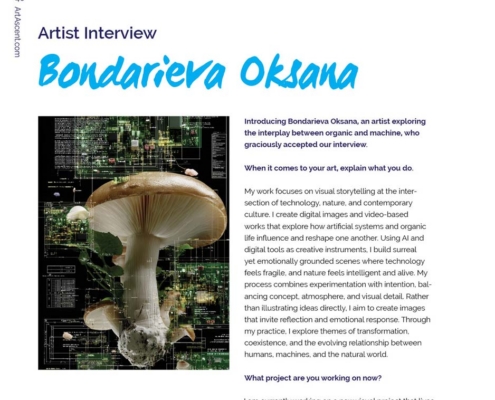 Bondarieva Oksana's Artist Interview in the ArtAscent 2026 Children issue.