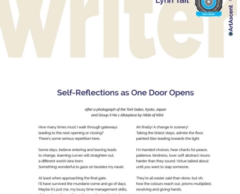 Gold Writer of the ArtAscent 2026 Vision call for writers.